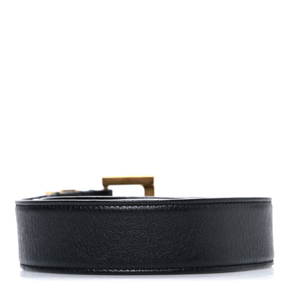 Saint Laurent Smooth Calfskin Monogram Square Buckle 90 36 Belt Black 2 of 6