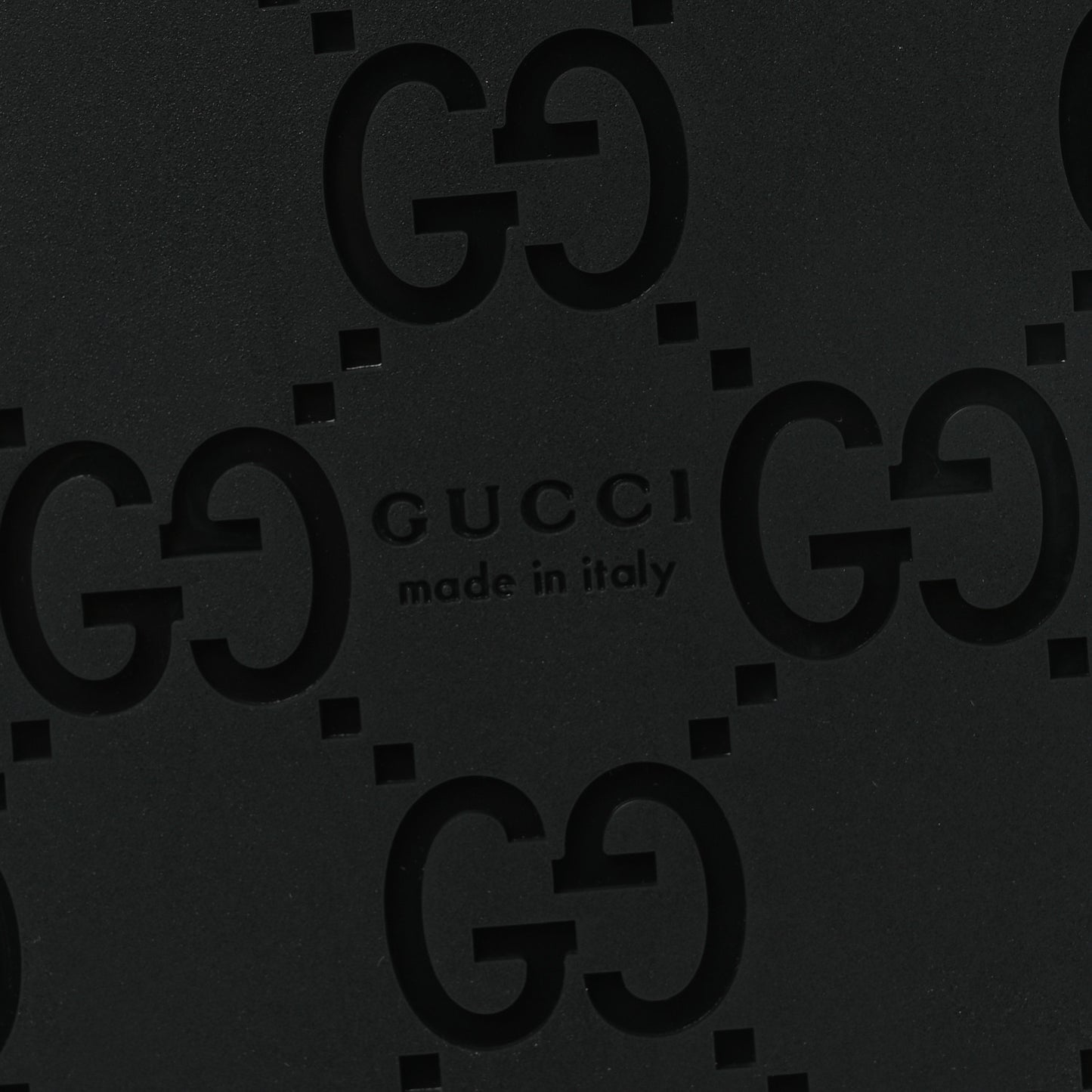 Guccissima GG Embossed Womens Sandals 40 Black