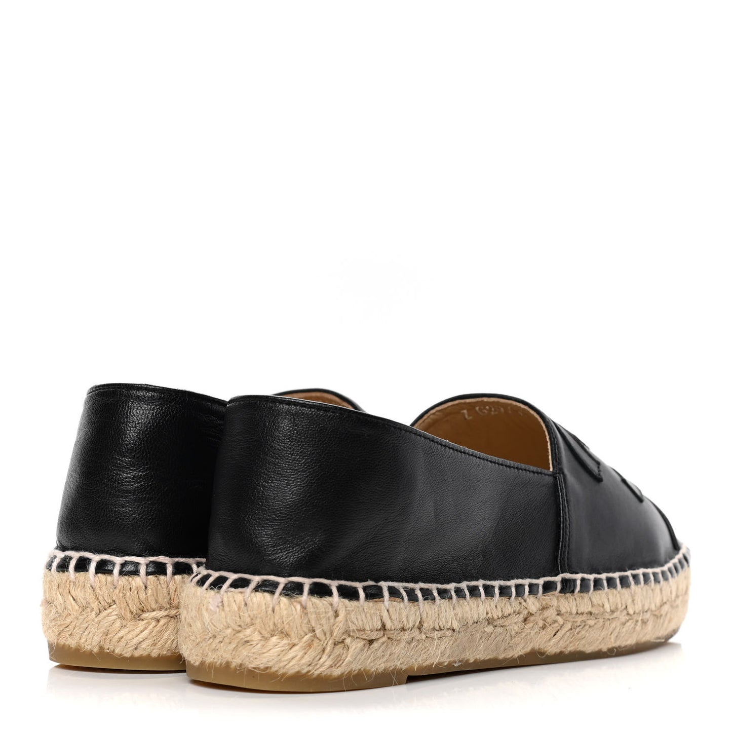 Lambskin CC Espadrilles 36 Black