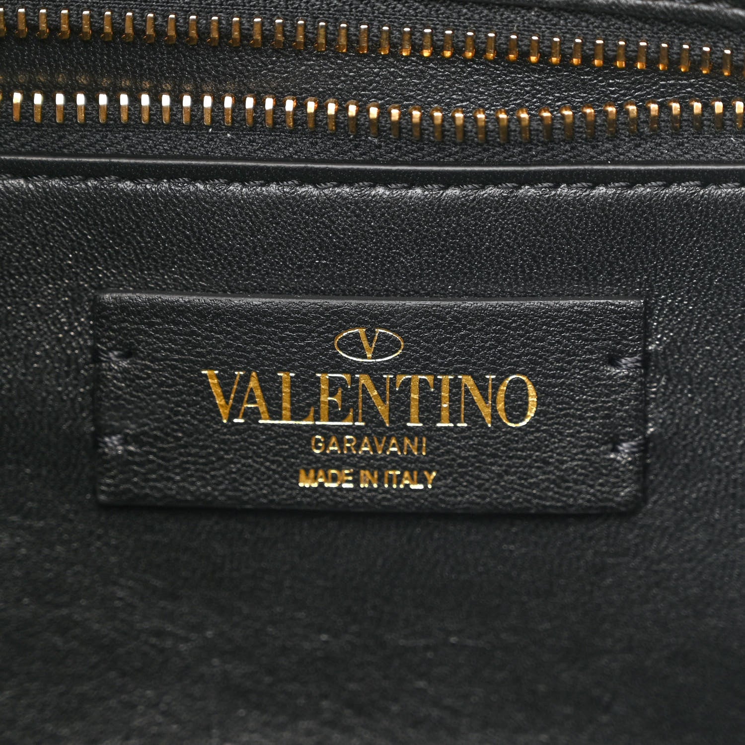 Valentino Garavani Nappa Large Roman Stud Shoulder Bag Black White 6 of 9