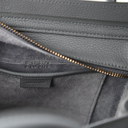 Celine Baby Drummed Calfskin Nano Luggage Kohl 8 of 9