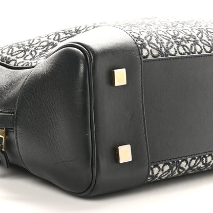 Loewe Jacquard Anagram Calfskin Amazona 28 Black Navy 8 of 10