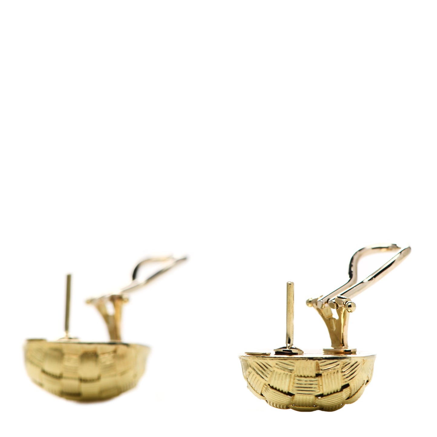 18K Yellow Gold Appassionata Square Earrings