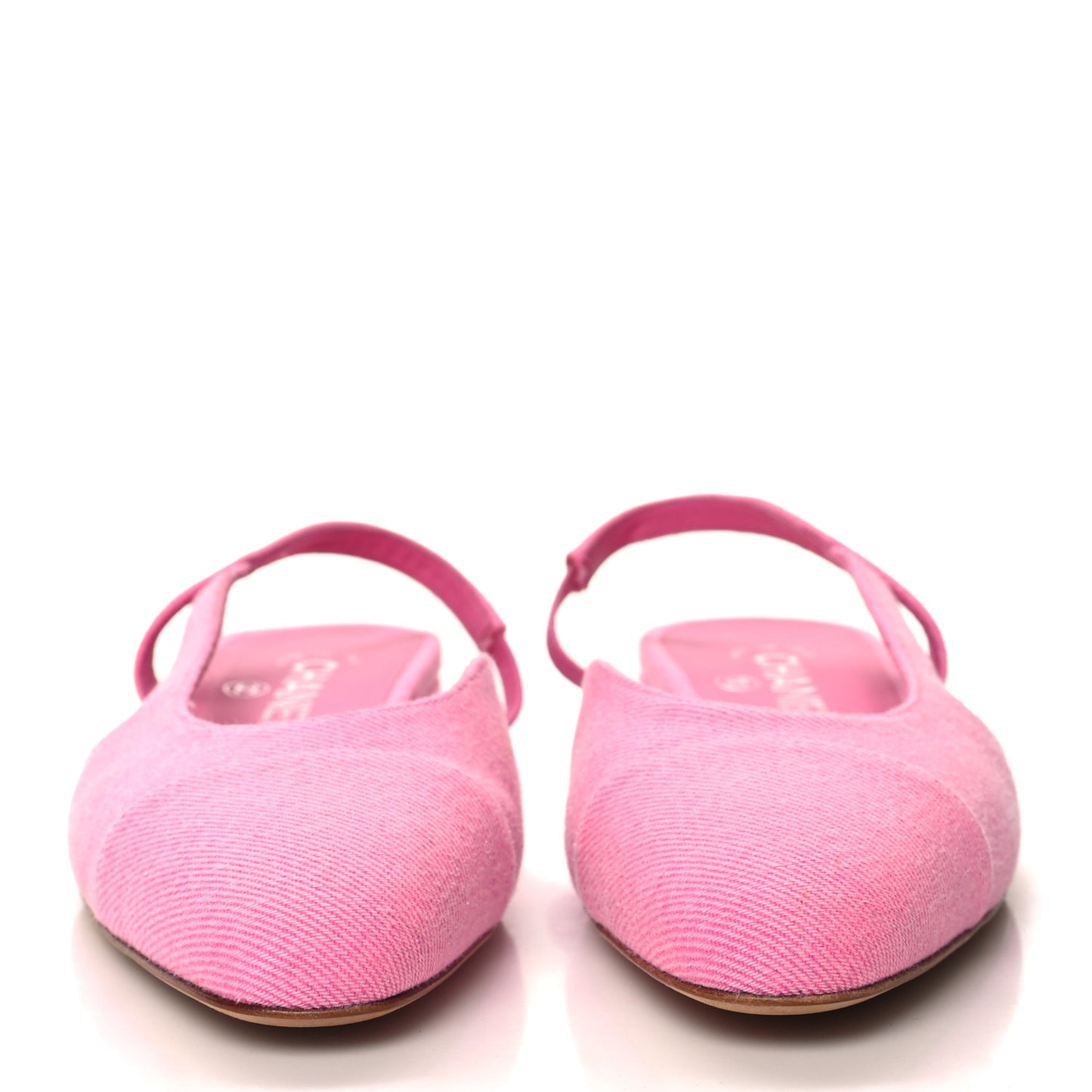 Denim Cap Toe CC Slingback Flat 36.5 Neon Pink