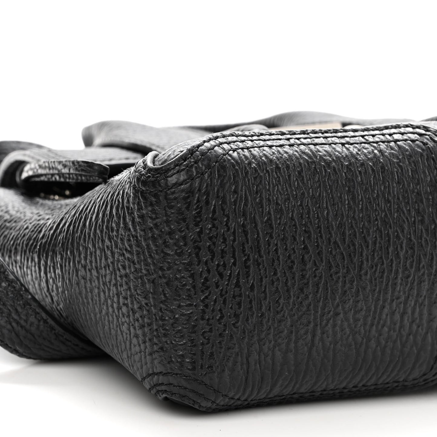 Textured Calfskin Mini Pashli Satchel Black