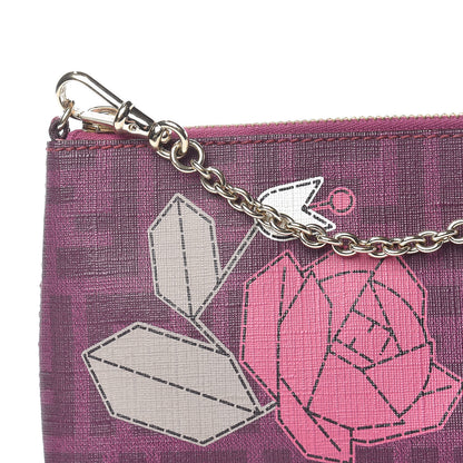 Fendi Zucca Spalmati Rose Ladybug Pochette Ciclamino 10 of 10