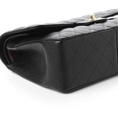 Chanel Caviar Quilted Jumbo Double Flap Black 6 of 10