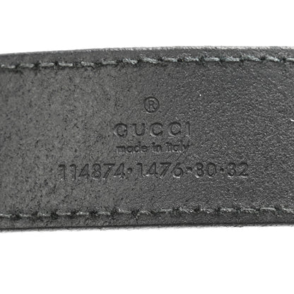 Gucci Calfskin Interlocking G Belt 80 32 Black 5 of 7