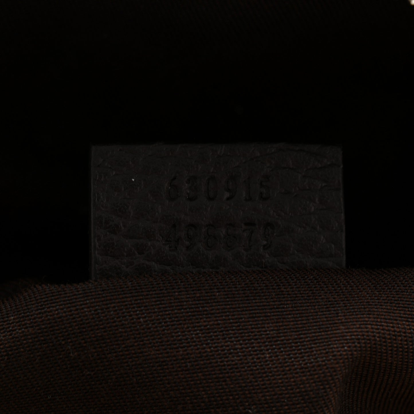 Monogram Dollar Calfskin Waist Pouch Beige Ebony Testa di Moro Marrone Scuro