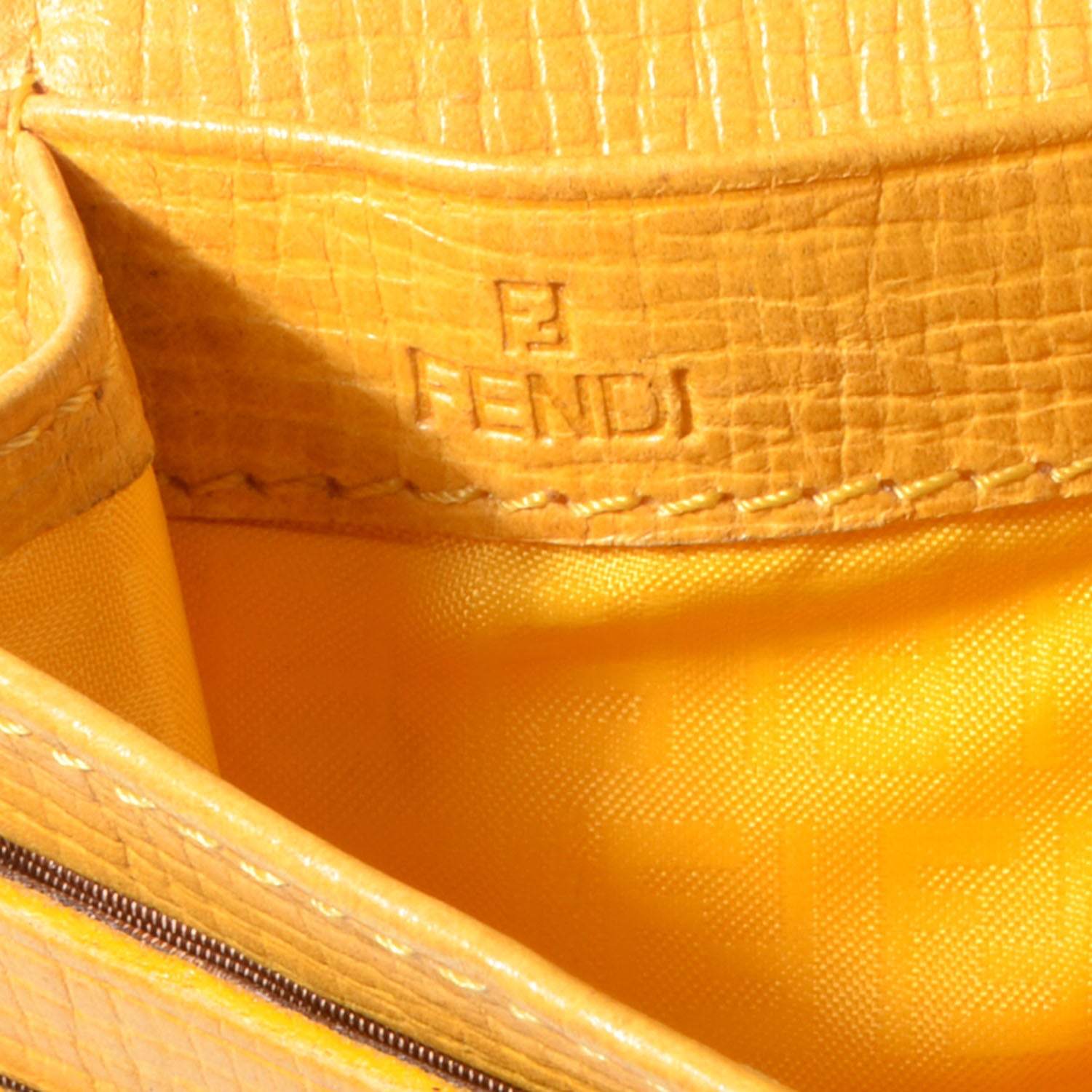 Fendi Zucca Spalmati Vitello Elite Continental Wallet White 8 of 10