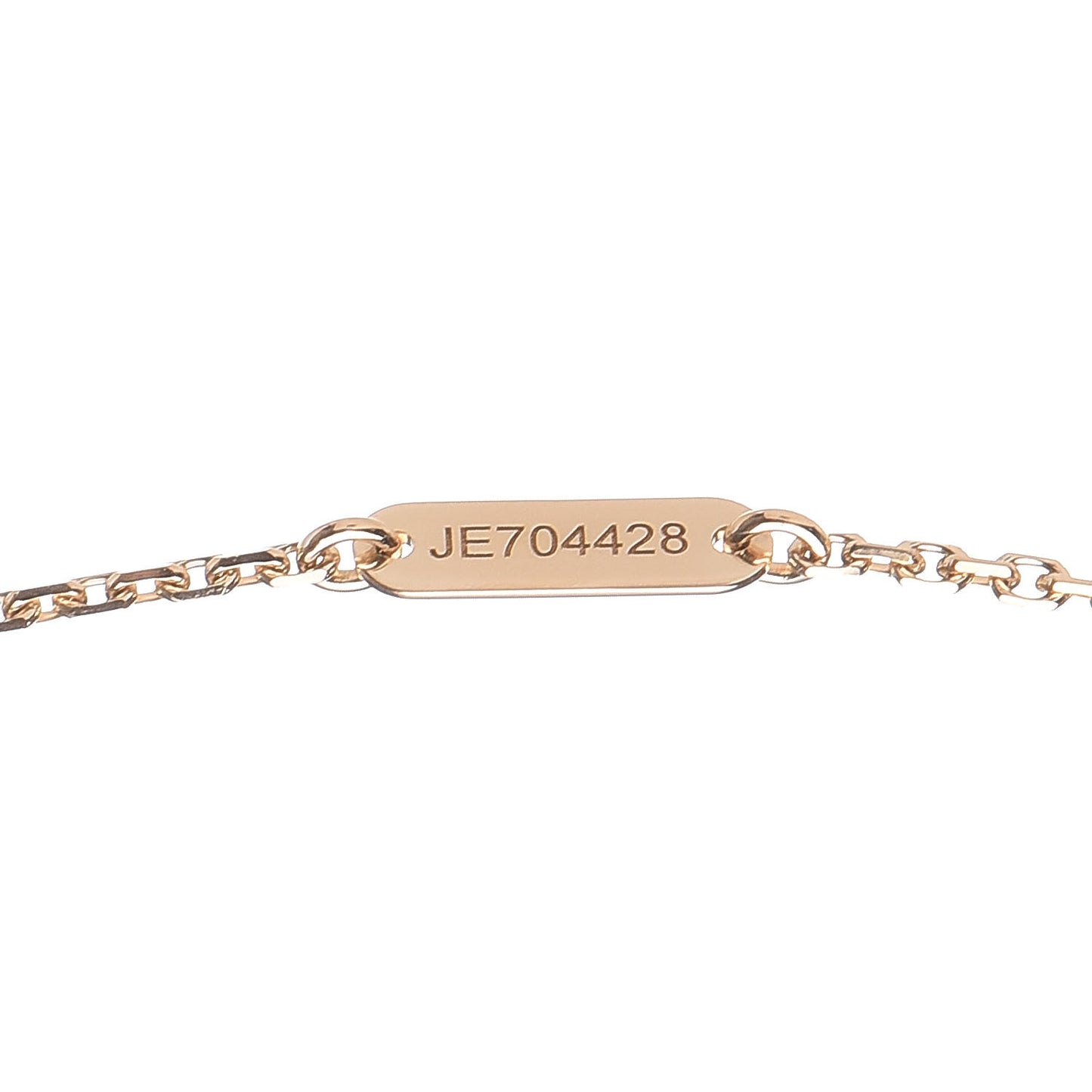 18K Yellow Gold Mother of Pearl Vintage Alhambra Pendant Necklace