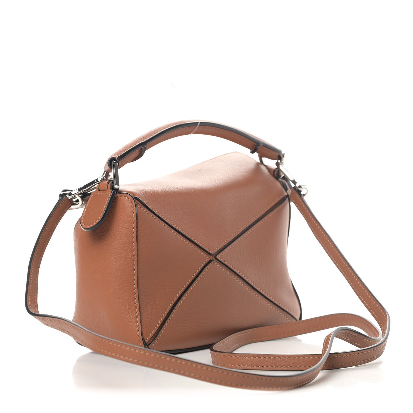 Calfskin Mini Puzzle Bag Tan