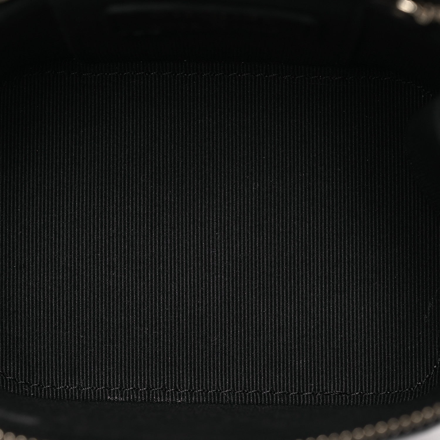 Chanel Lambskin Quilted Mini Vanity Case With Pearl Chain Black 5 of 10