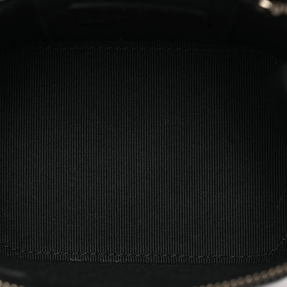 Chanel Lambskin Quilted Mini Vanity Case With Pearl Chain Black 5 of 10
