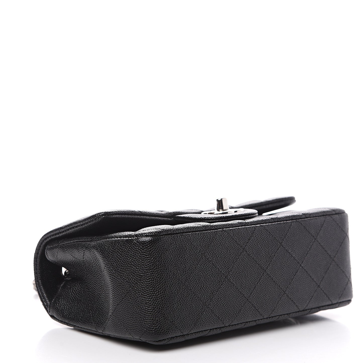 Caviar Quilted Mini Rectangular Flap Black