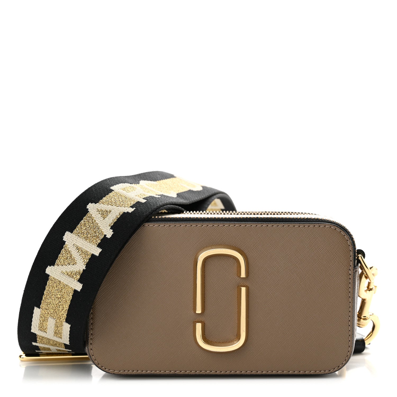 Marc Jacobs Saffiano Small Snapshot Camera Bag Sandcastle 1 of 12