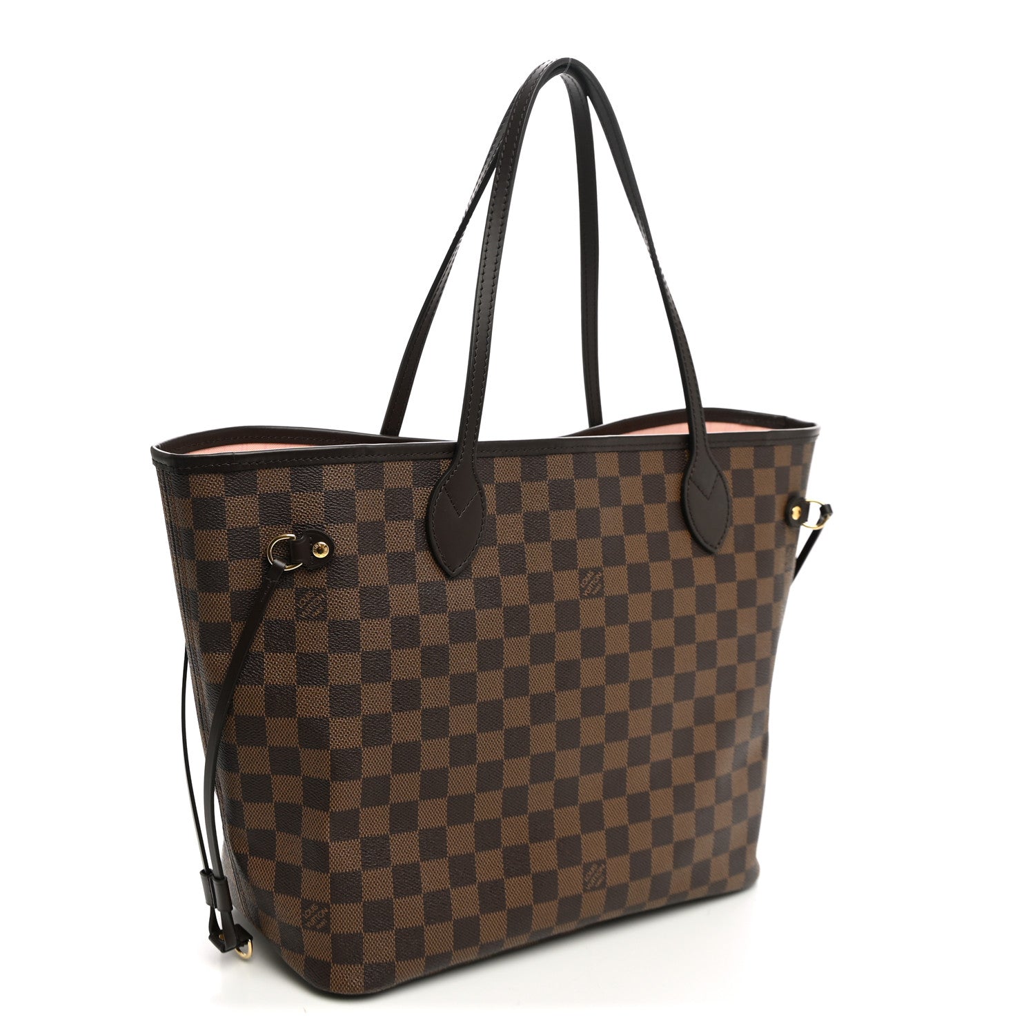 Louis Vuitton Damier Ebene Neo Neverfull MM Rose Ballerine 4 of 10