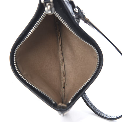Burberry Patent Trim Nova Check Wristlet Pouch Black 5 of 10