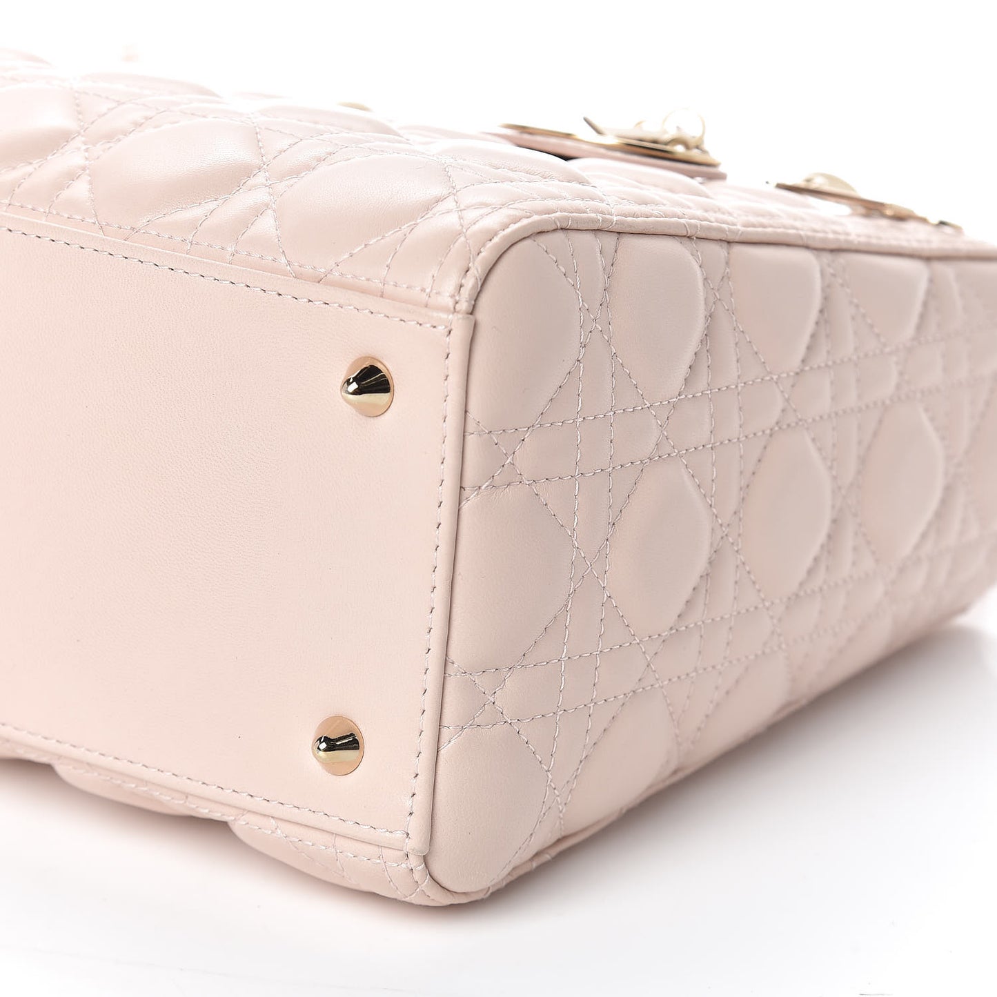Lambskin Cannage Medium Lady Dior Light Pink