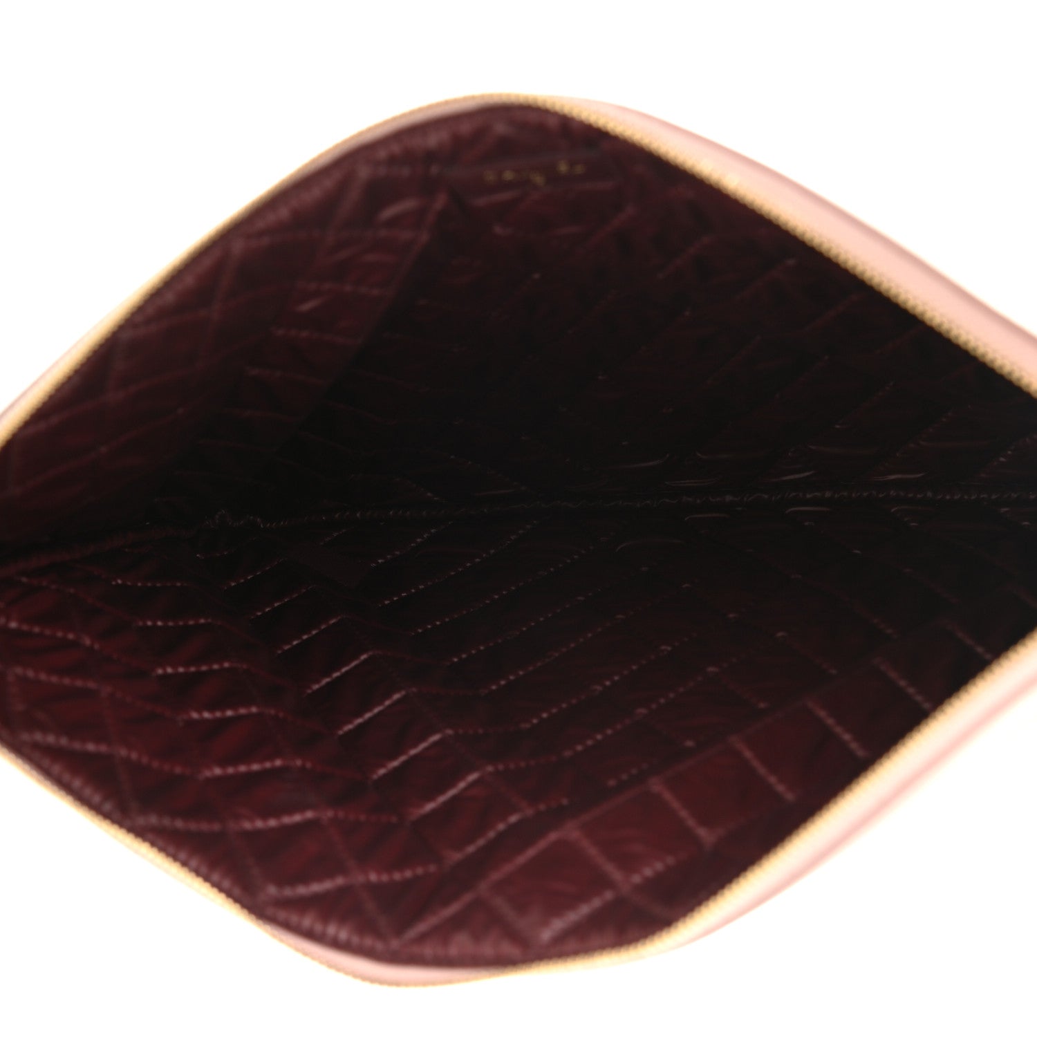 Chanel Lambskin Quilted Large Vintage Mademoiselle Cosmetic Case Pink 4 of 9