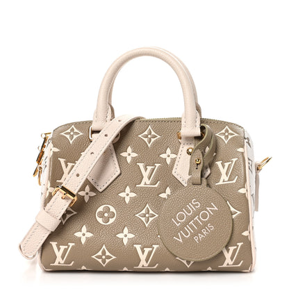 Louis Vuitton Empreinte Monogram Spring in the City Speedy Bandouliere 20 Kaki Beige Cream 1 of 8