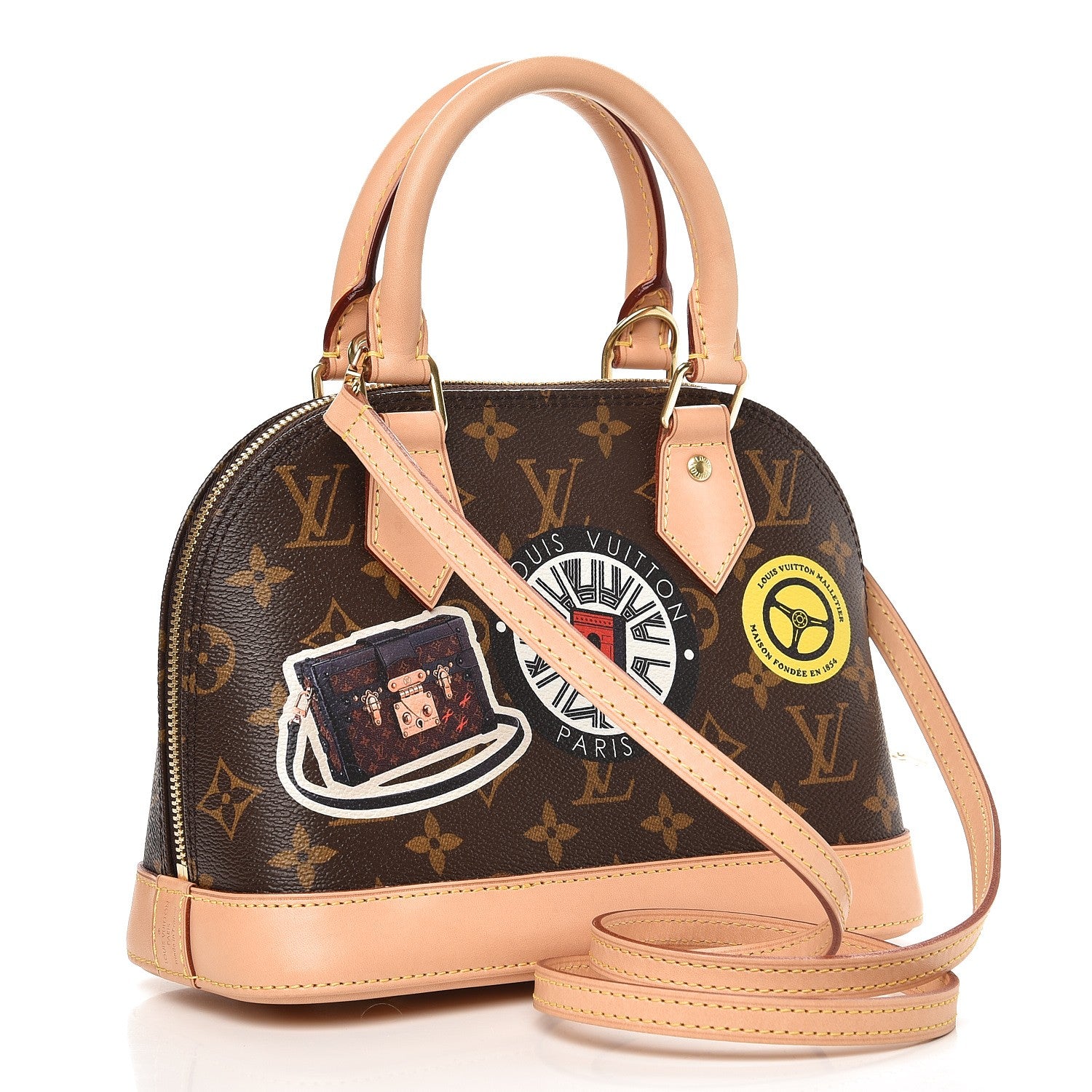 Louis Vuitton Monogram World Tour Alma BB 3 of 8
