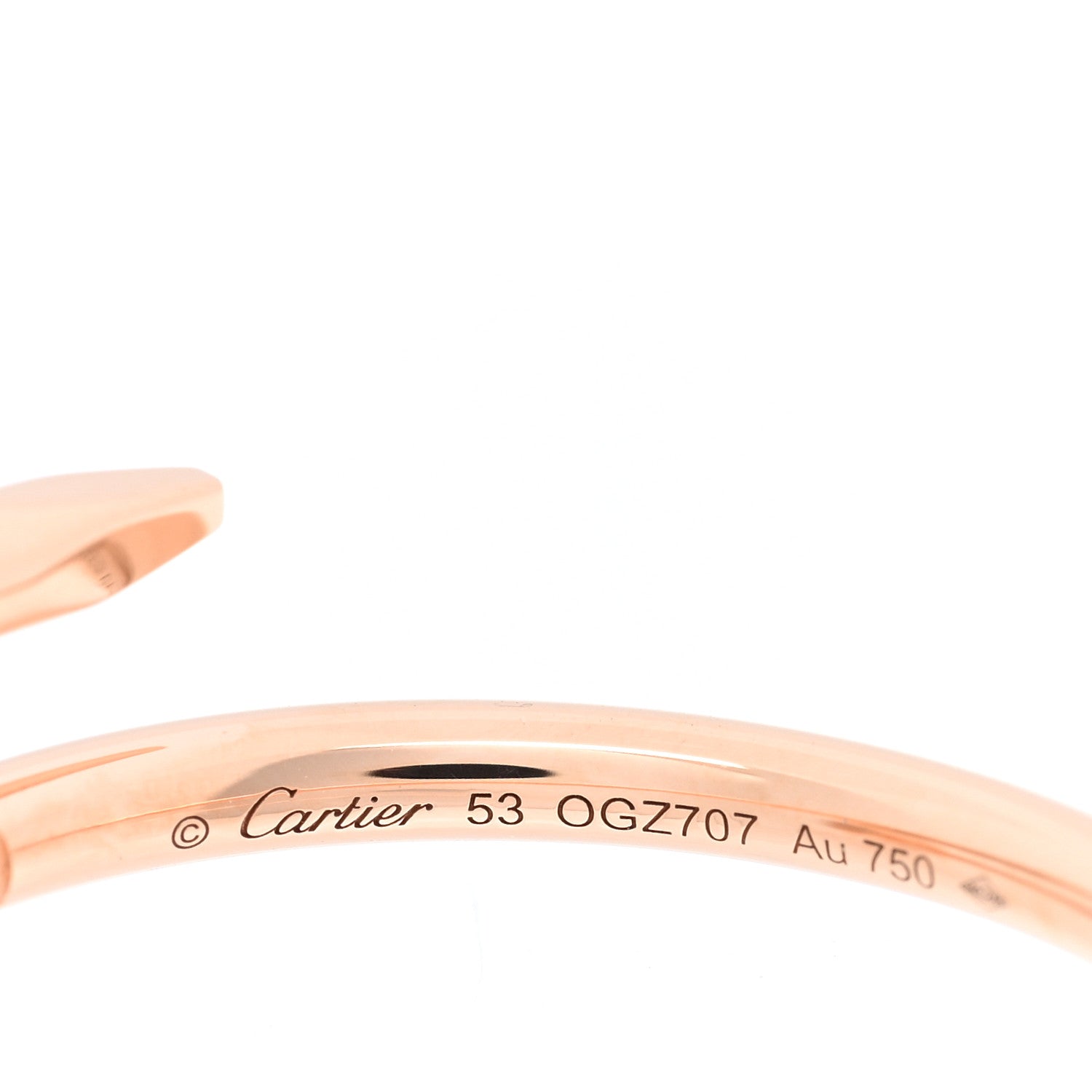 Cartier 18K Pink Gold Small Juste Un Clou Ring 52 6 4 of 5