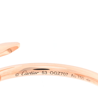 Cartier 18K Pink Gold Small Juste Un Clou Ring 52 6 4 of 5