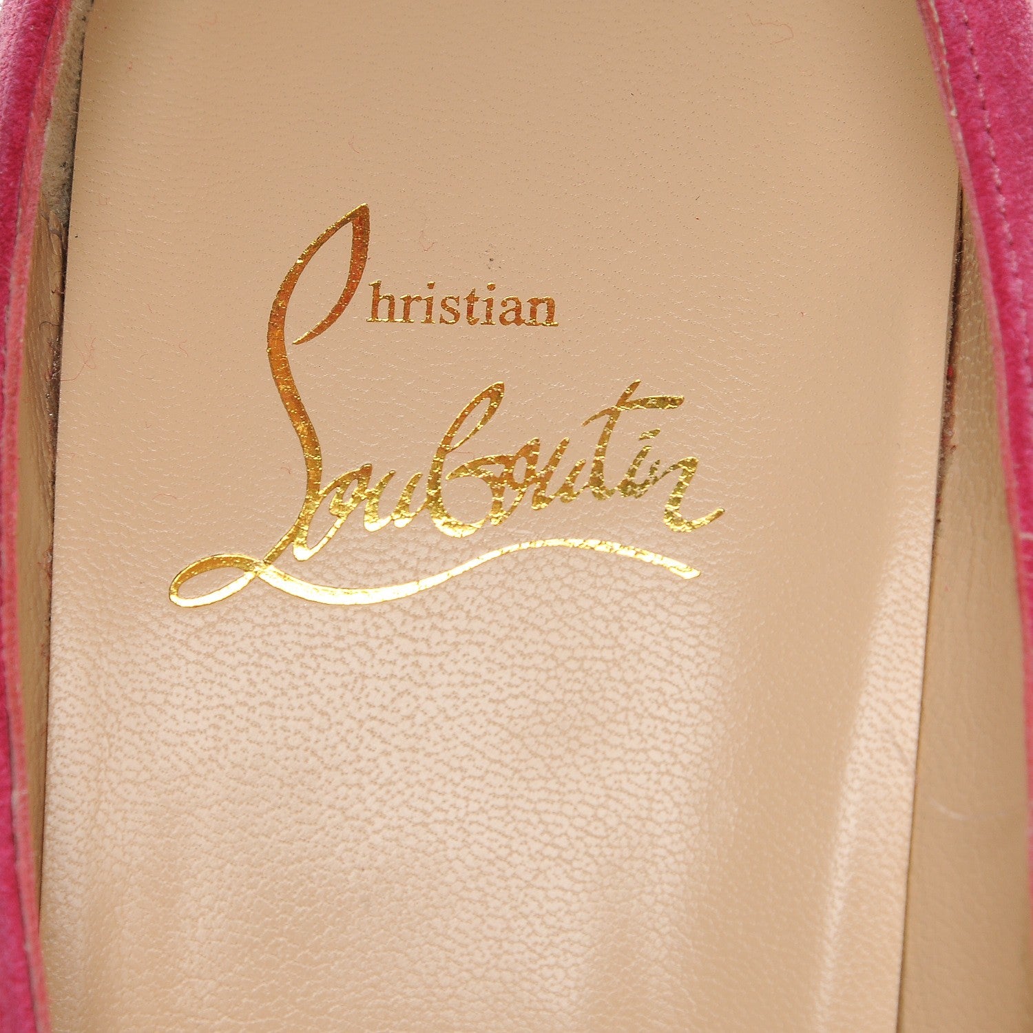 Christian Louboutin Suede Rampoldi 120 Ankle Strap Pumps 39 Pink 7 of 7