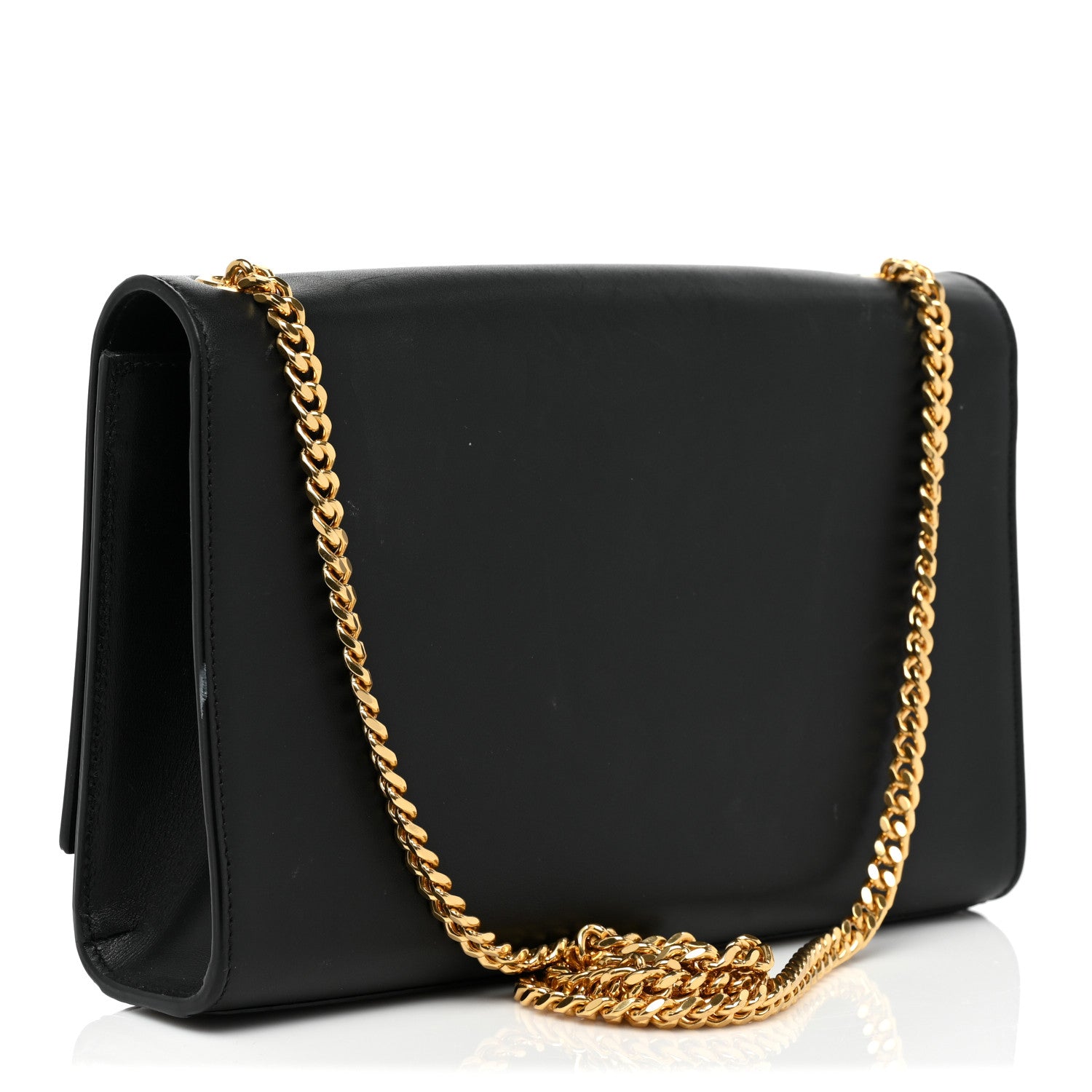Saint Laurent Smooth Calfskin Medium Classic Monogram Kate Tassel Satchel Black 3 of 14