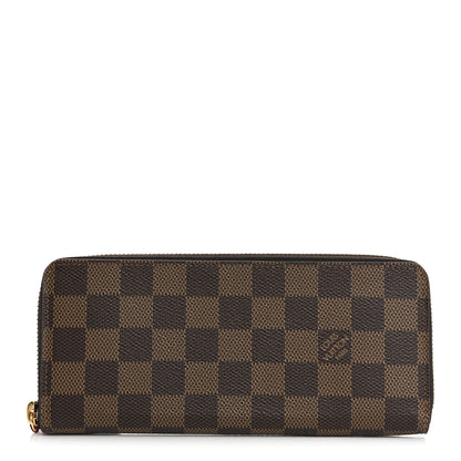 Louis Vuitton Damier Ebene Clemence Wallet Cherry 1 of 8