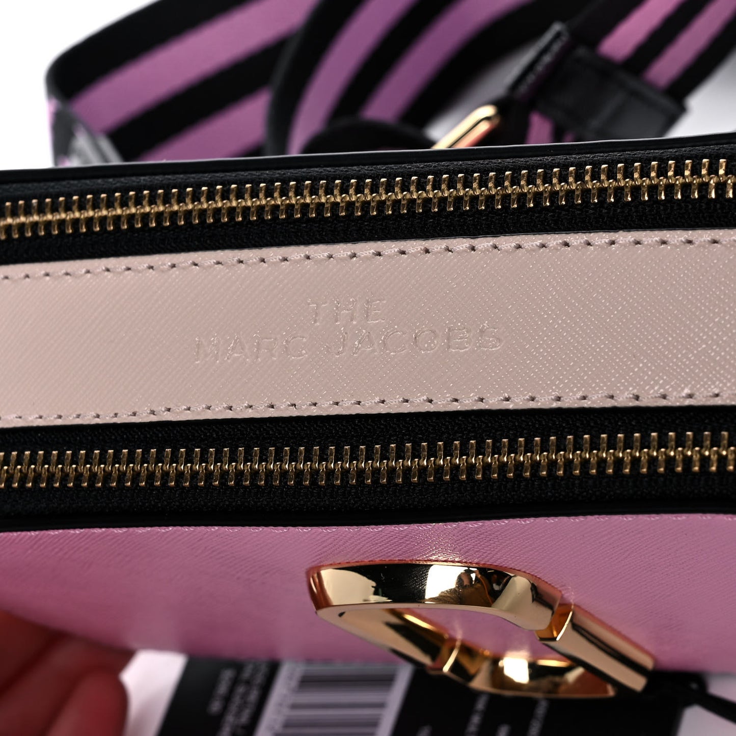 Saffiano Small Snapshot Camera Bag Pink Multicolor