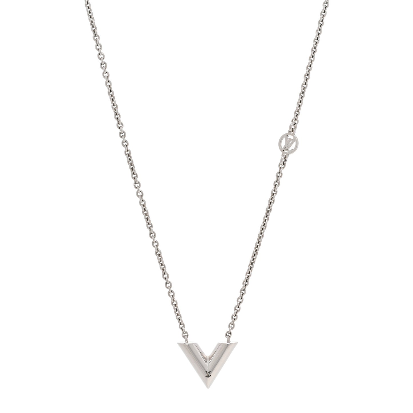 Metal Essential V Supple Necklace Silver