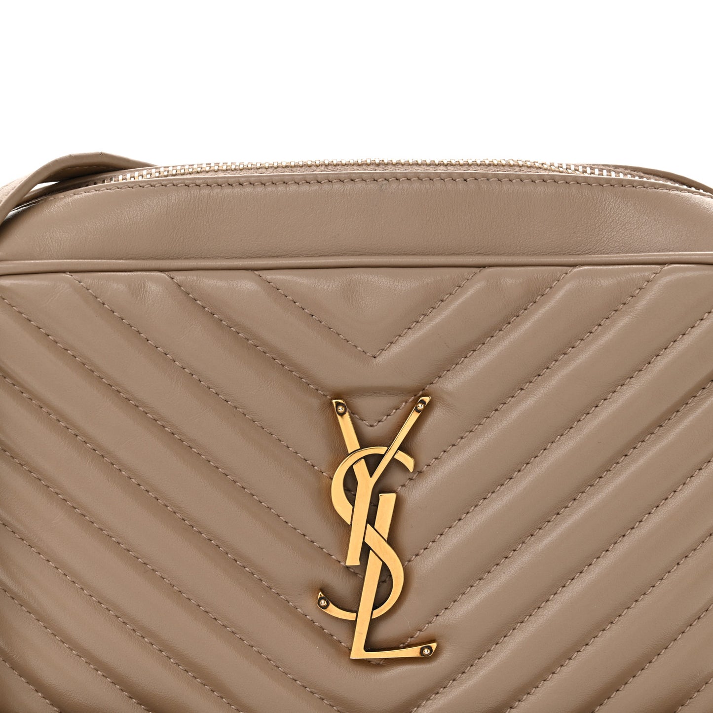 Calfskin Matelasse Monogram Lou Camera Bag Taupe