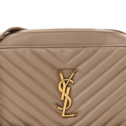 Saint Laurent Calfskin Matelasse Monogram Lou Camera Bag Taupe 8 of 13