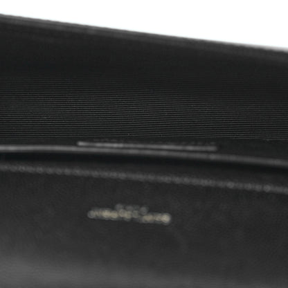 Saint Laurent Grain De Poudre Monogram Cassandre Clutch Black 5 of 7