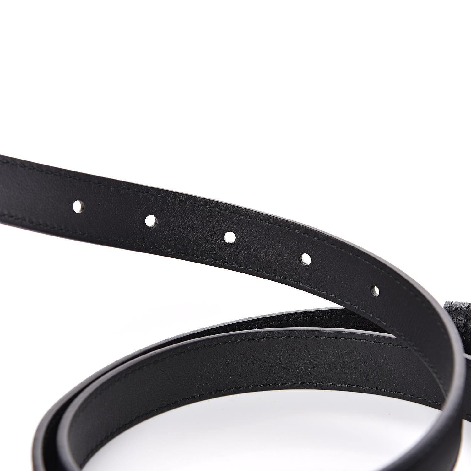 Gucci Calfskin Double G 20mm Belt 95 38 Black 4 of 5