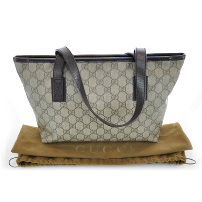 Gucci GG Supreme Monogram Small Zippered Shopping Tote Dark Brown 3 of 11
