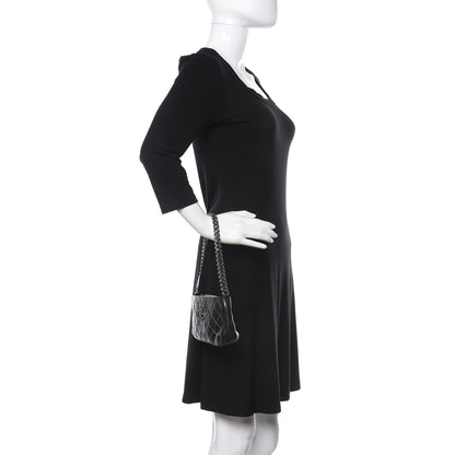 Chanel Calfskin Chain Stitch Clutch Black 2 of 10