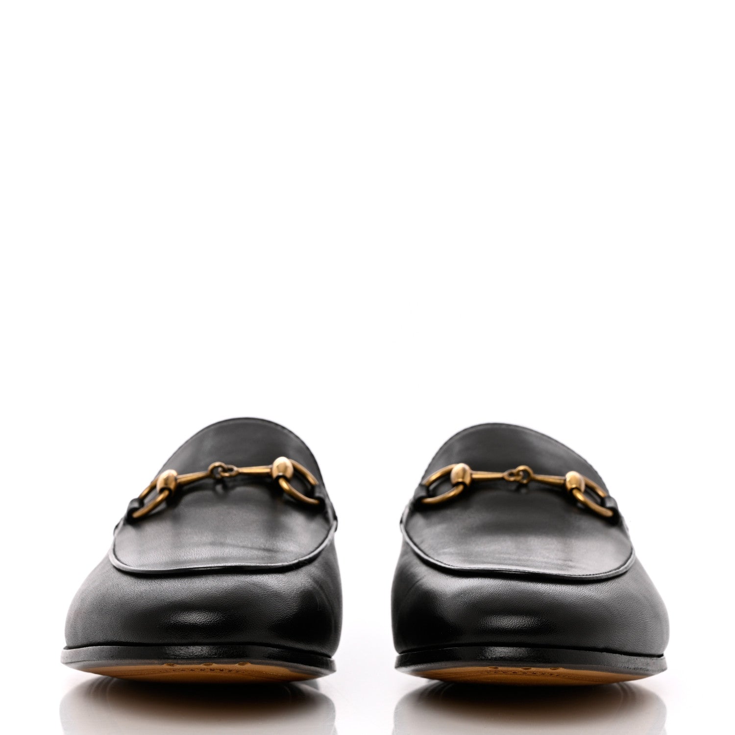 Gucci Calfskin Womens Jordaan Loafers 36.5 Black 2 of 12