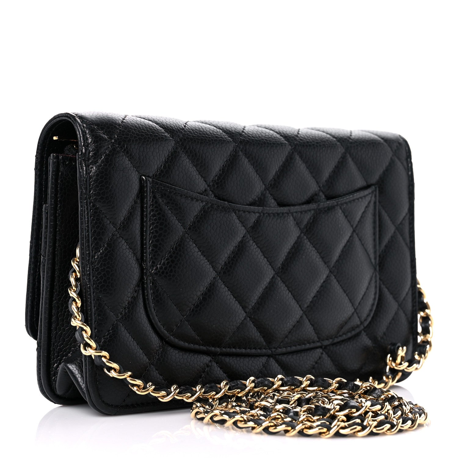 Chanel Caviar Quilted Wallet On Chain WOC Black 3 of 11