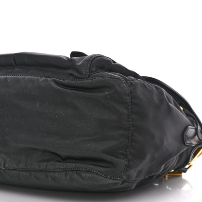 Prada Tessuto Nylon Saffiano Messenger Bag Black 12 of 15