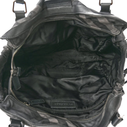 Burberry Nylon Check Small Buckleigh Packable Tote Charcoal 5 of 17