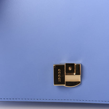 Gucci Calfskin Small Sylvie Shoulder Bag Clear Sky Blue 8 of 11