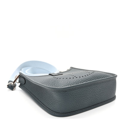 Hermes Taurillon Clemence Amazone Evelyne TPM Bleu Orage Bleu Brume 4 of 10