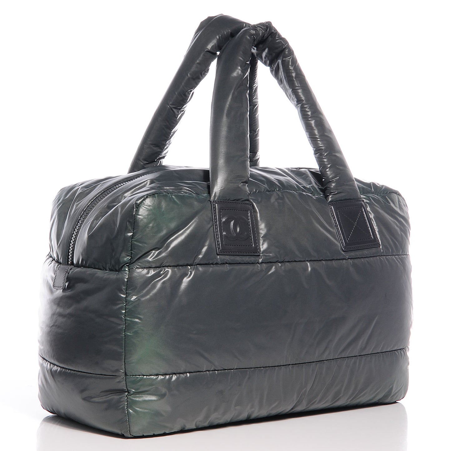 Nylon Coco Cocoon Medium Reversible Tote Grey