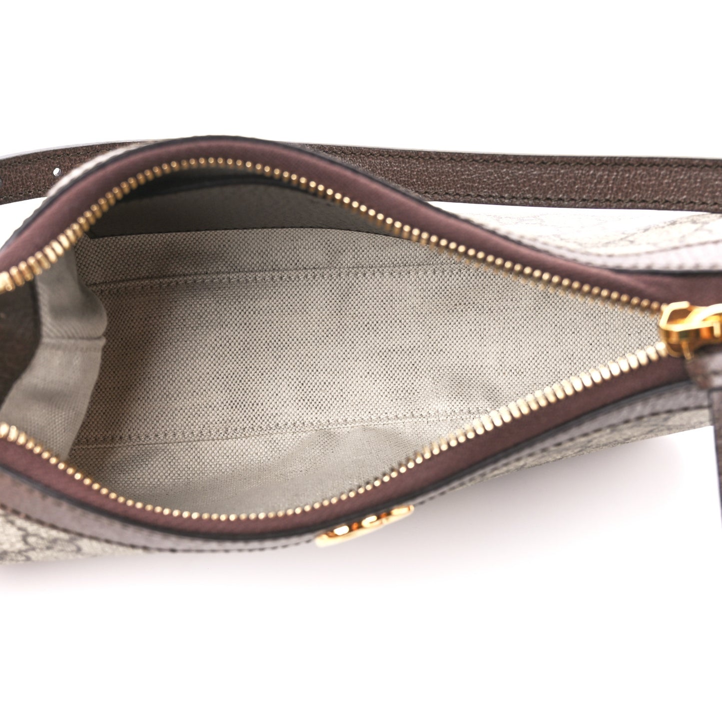 GG Supreme Monogram Textured Dollar Calfskin Small Ophidia Hobo Beige Ebony New Acero
