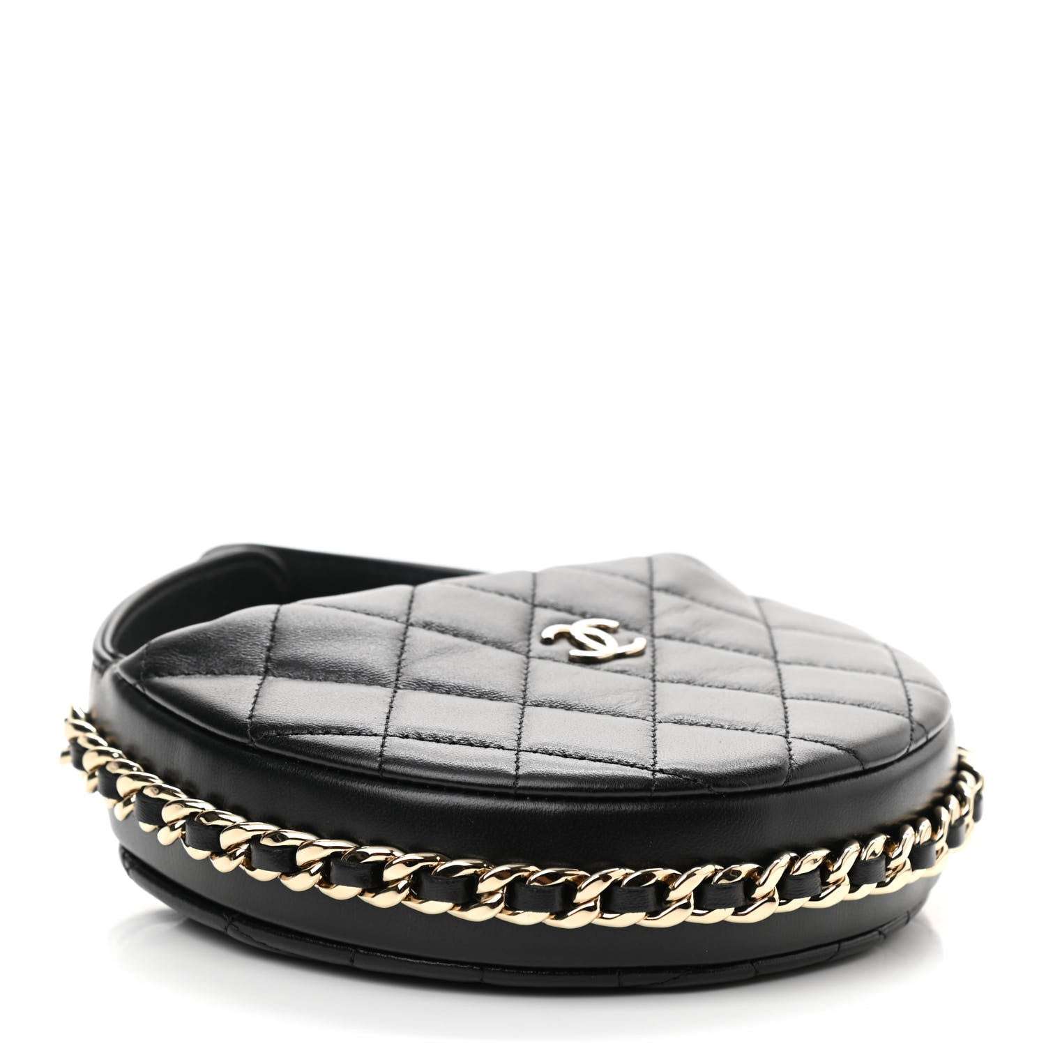 Chanel Quilted Chain Around Pouch Black 4 of 9