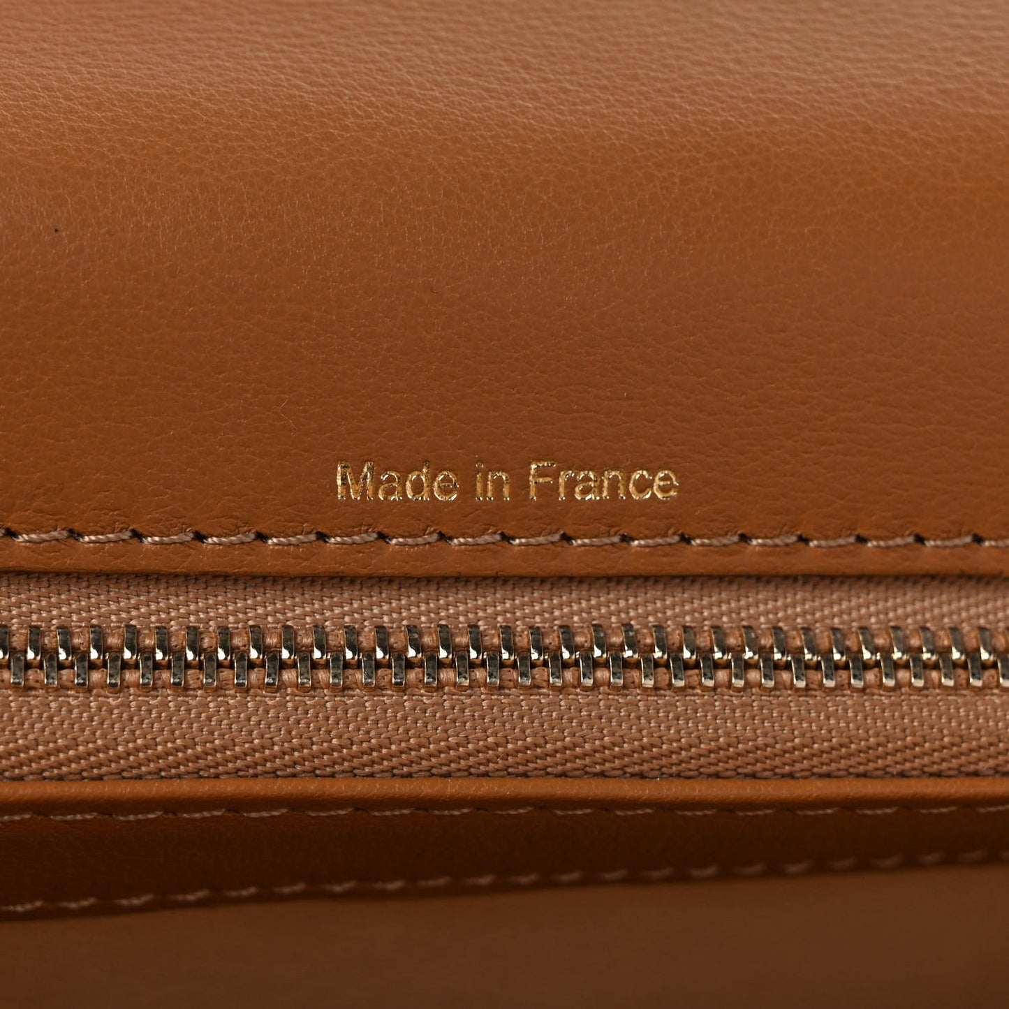 Calfskin GM Tempete Satchel Camel
