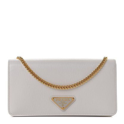 Prada Vitello Move Triangle Logo Miniborse White 1 of 4